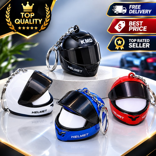 Motorcycle helmet keychain - helmet,