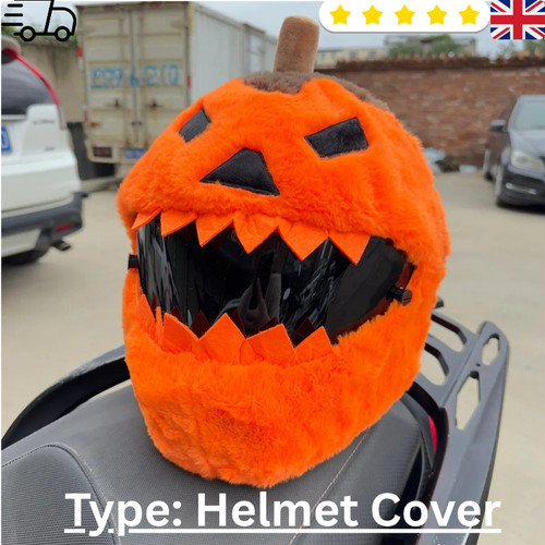 Halloween pumpkin helmet cover - halloween,