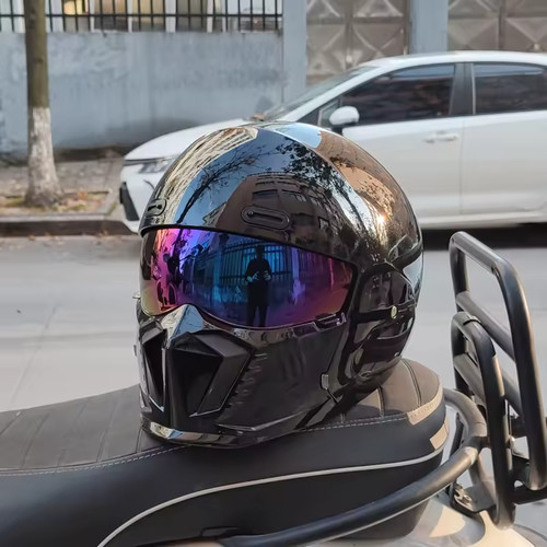 Retro motorcycle helmet - motorcycle, abs