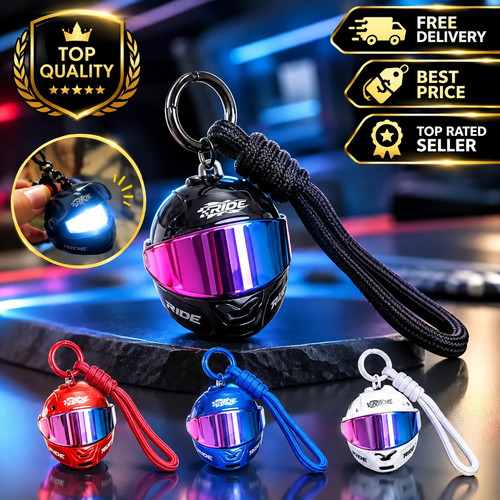 Motorcycle helmet keychain - helmet,