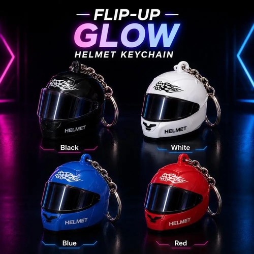 Motorcycle helmet keychain - helmet,