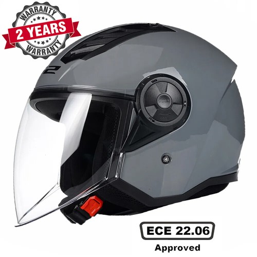 Open face motorbike motorcycle - open,