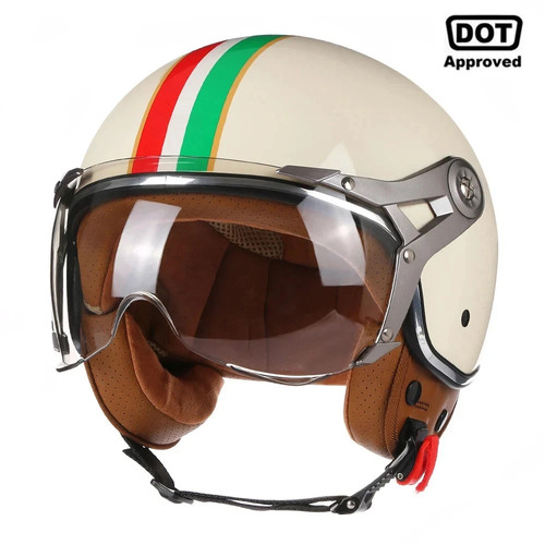 Open face motorcycle helmet - motorcycle,
