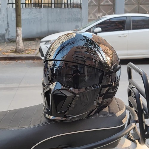 Retro motorcycle helmet abs - helmet,