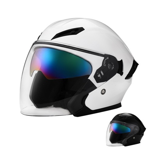 Open face motorcycle - face,