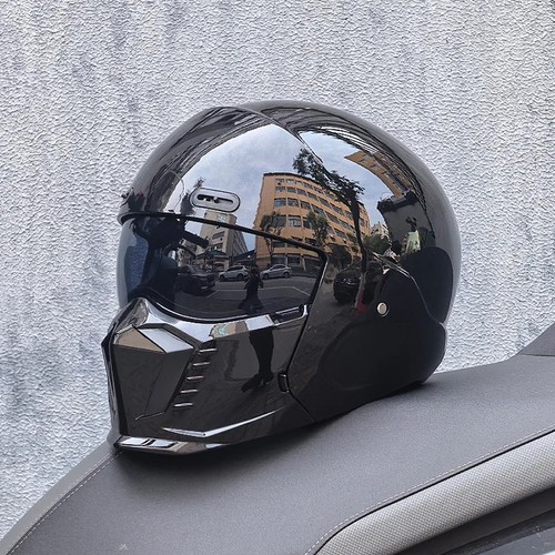 Retro motorcycle helmet abs - motorcycle,