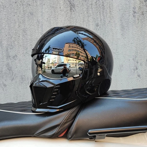 Retro motorcycle helmet abs - helmet,